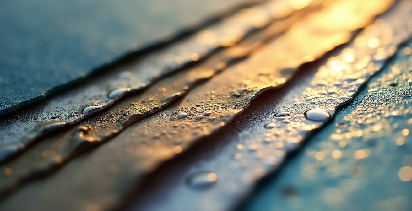 A macro photograph showing abstract financial patterns and textures, with rough surfaces transitioning to smooth, polished ones, representing the impact of credit scores on insurance rates.
