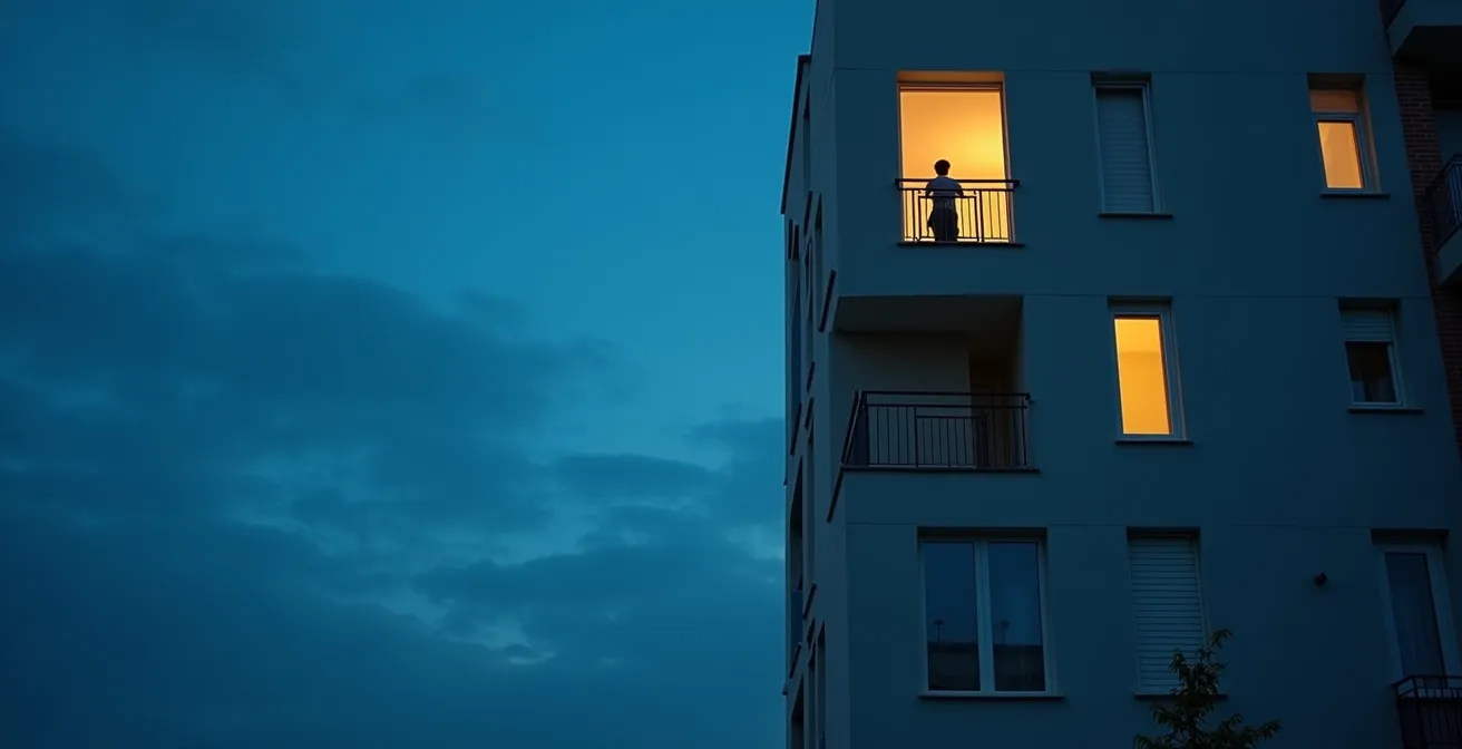 Split view showing landlord's property coverage versus tenant's personal liability needs