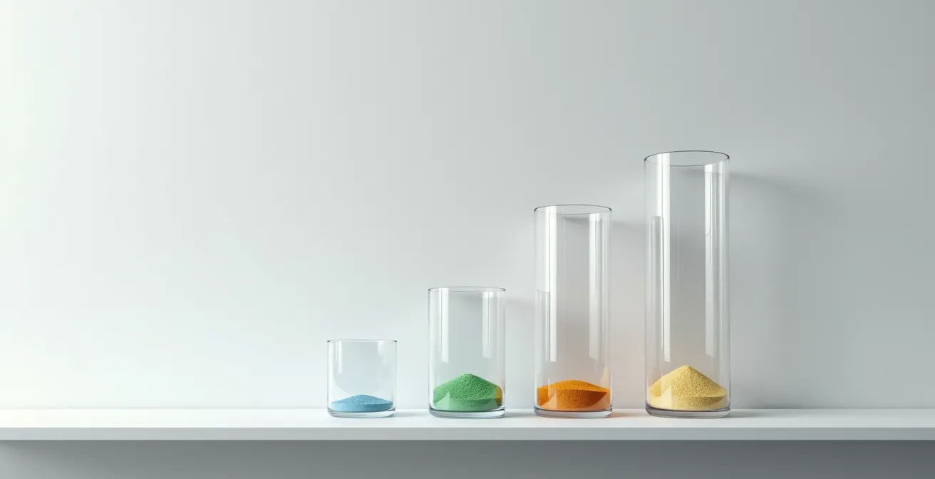 Three glass containers showing different levels of savings for auto, home, and health insurance deductibles